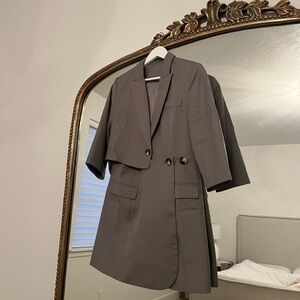 Never worn Gray blazer dress